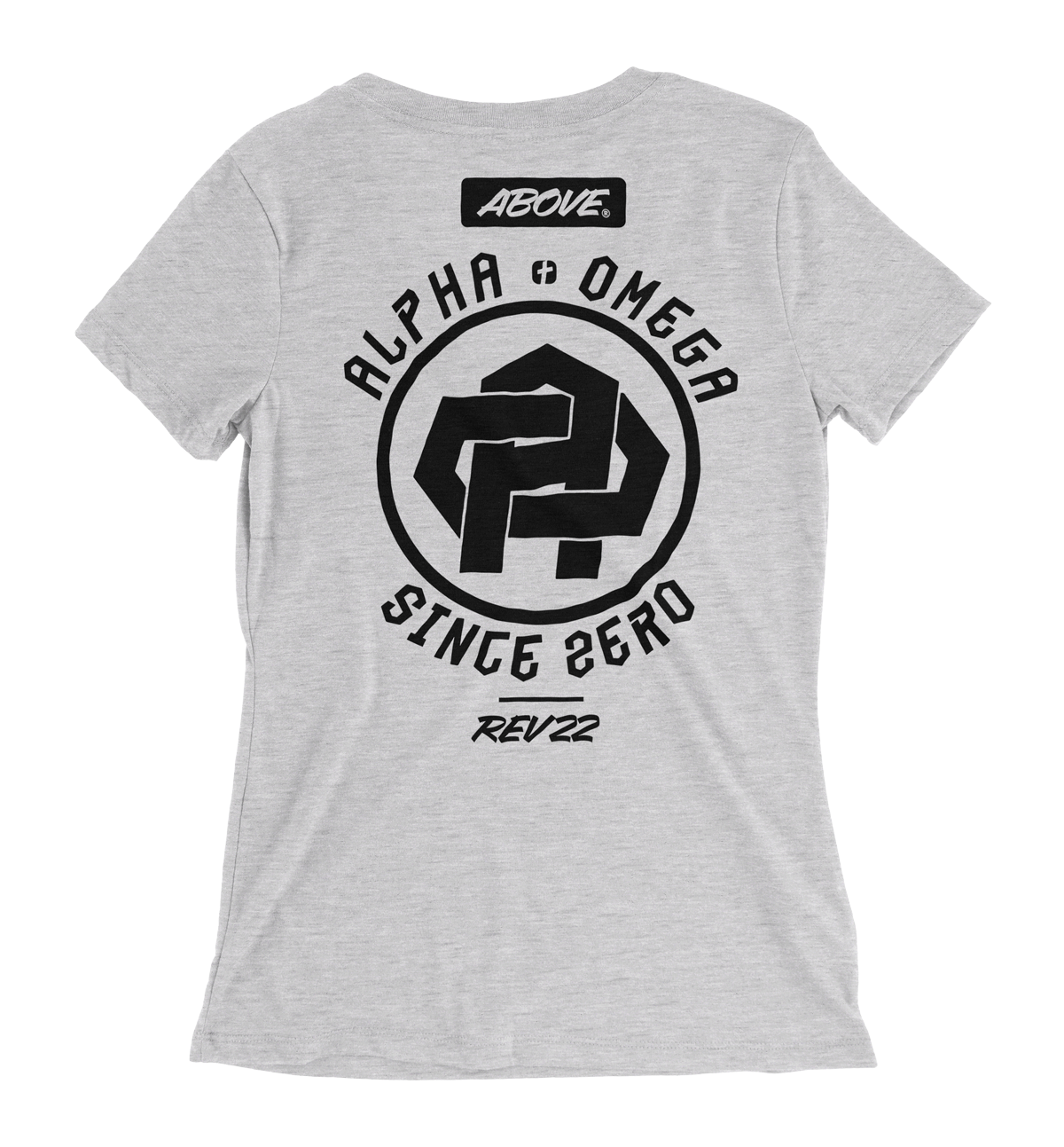 A&O MONOGRAM BLACK- Ladies White Fleck Tri-Blend