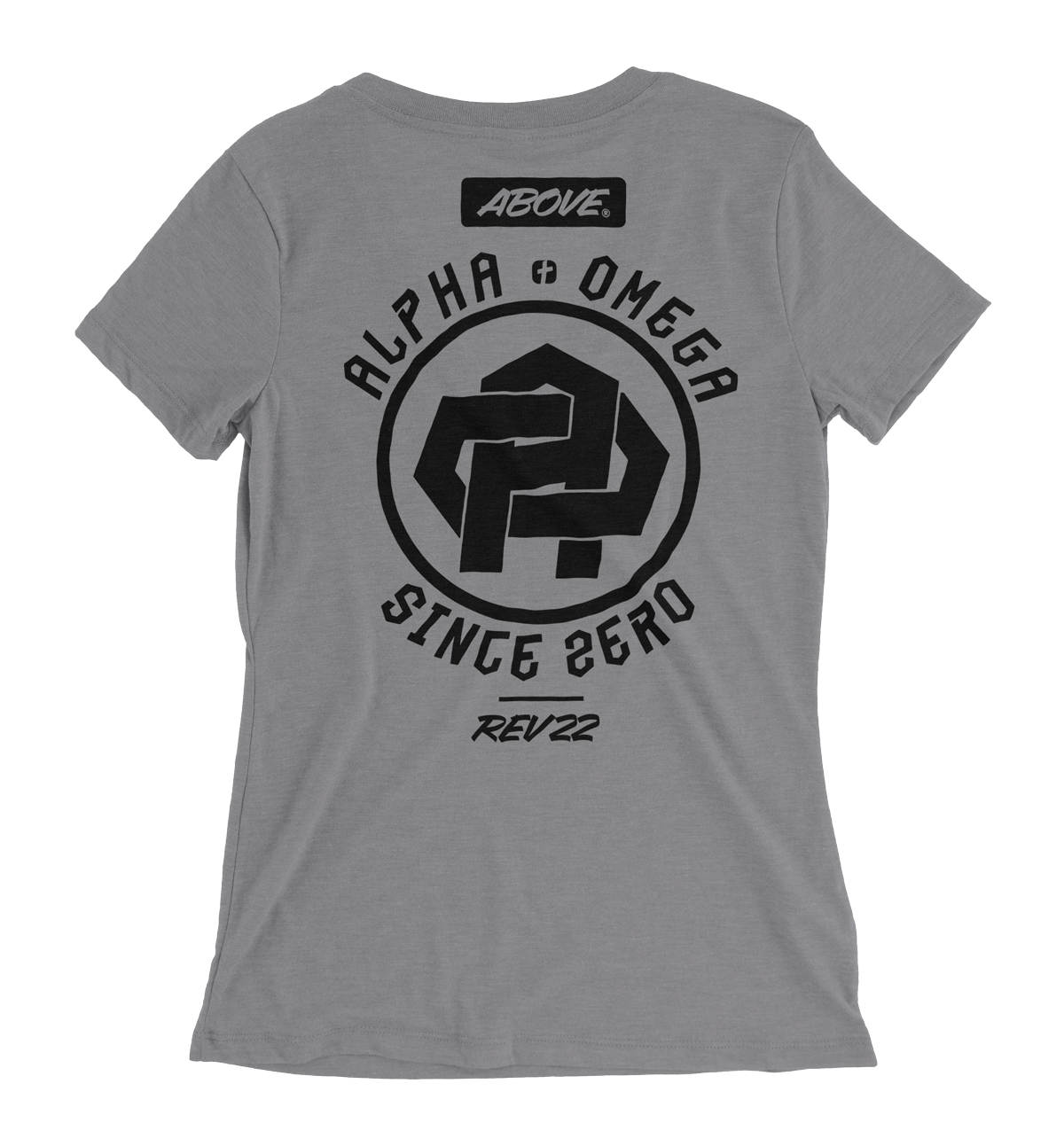 A&O MONOGRAM BLACK- Ladies Grey Tri-Blend